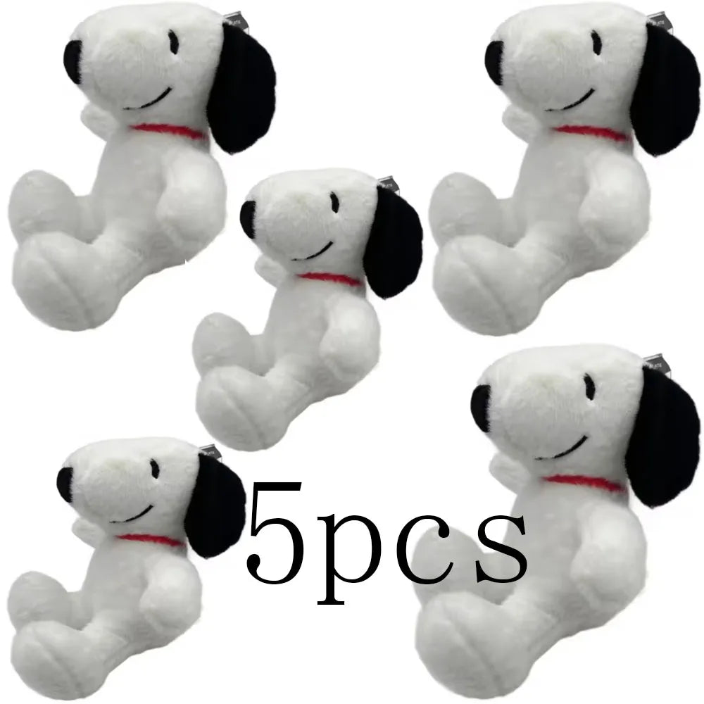 NEW 30cm 5pcs Cartoon Cute Snoopy Plush Toy Pillow Sofa Back Plush Doll Gifts For Children