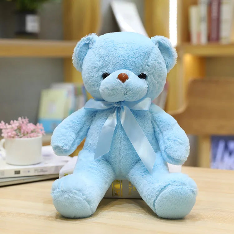 30cm 10 Styles Bear Plush Toy Soft Stuffed Animal Doll Small Pink Gray White Teddy Bear Doll Lovely Birthday Gifts For Girl Boy