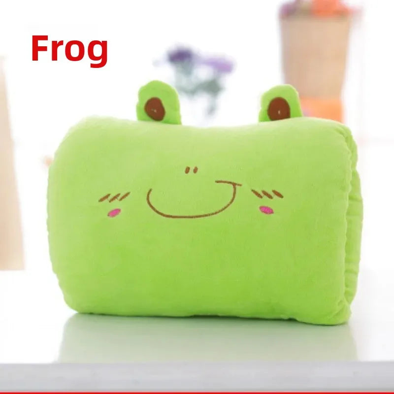 Cute Cartoon Hand Warmer Pillow Soft Stuffed Animal Creative Gift for Kids Nap Cushion Hand warmer travel neck pillow