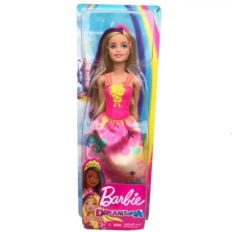 Original Barbie Holiday surprise gift pack doll set princess elegant dress up clothes accessories holiday birthday gift GFF61