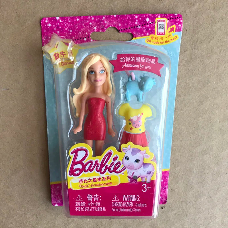 Barbie Dolls for Girls Cute Pet Constellation Series Mini Doll Genuine Girl Playing House Toys Cheap Random 1pcs
