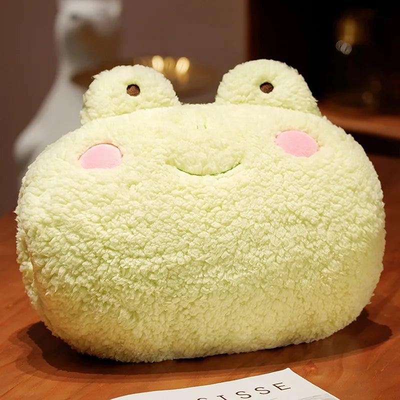 35cm kawaii Animal Teddy Bear Rabbit Frog Tiger Pig Plush Toys Cartoon Stuffed Soft Pillow Back Sofa Cushion for Girls Kids