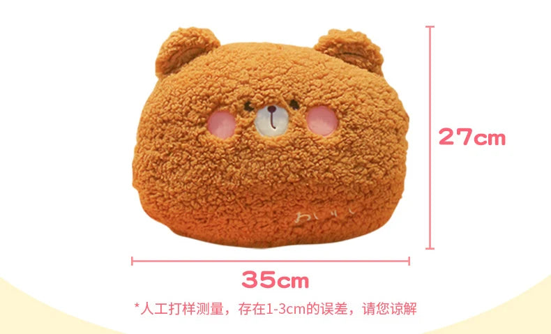 35cm kawaii Animal Teddy Bear Rabbit Frog Tiger Pig Plush Toys Cartoon Stuffed Soft Pillow Back Sofa Cushion for Girls Kids