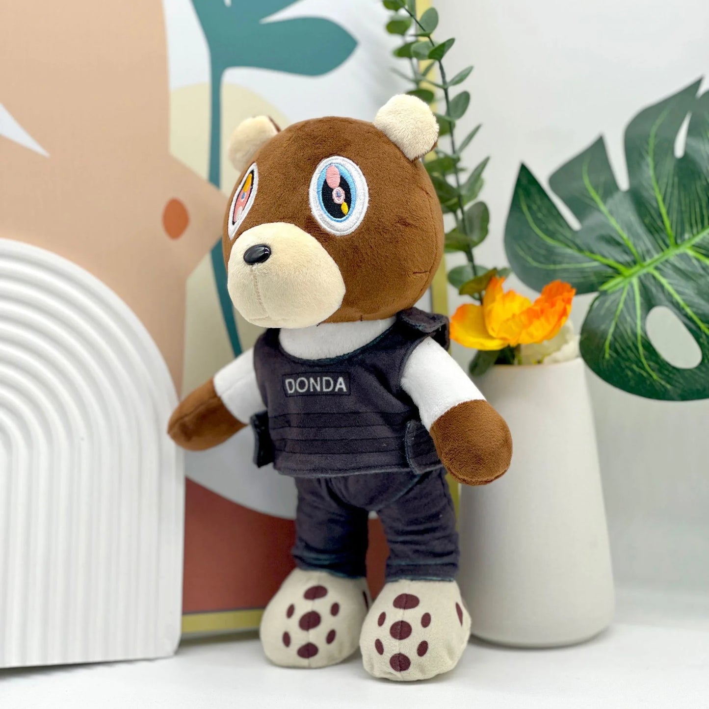 Kanye Teddy Bear Plush Toy Cartoon Bear Dolls Stuffed Soft Toy Christmas Birthday Gift For Children 26cm-30cm
