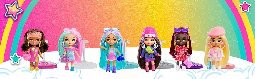 Barbie Doll Extra Mini Minis Dolls for Girls  with  Accessories Stand Toys for Girls Top Brand Birthday Christmas Gifts Assorted