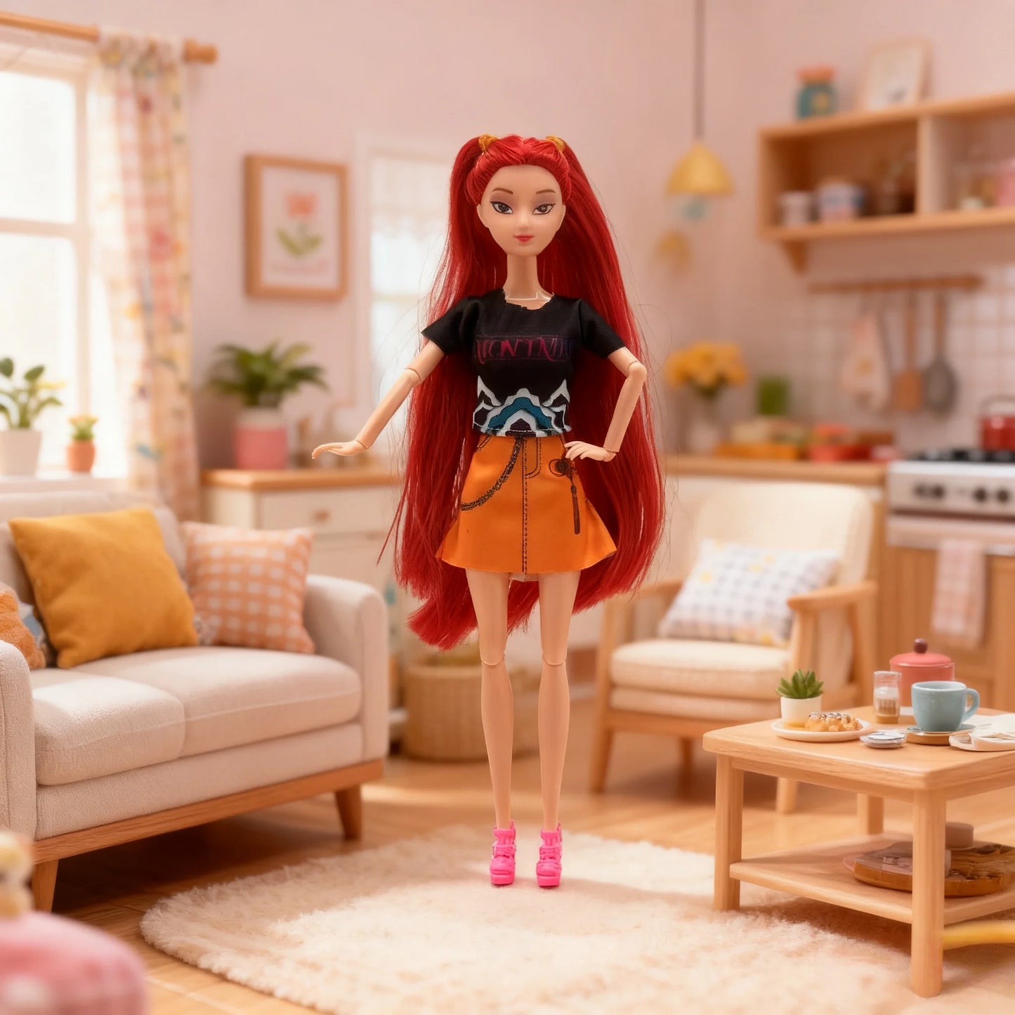 New Kpop Devil Hunter Barbie Doll Vinyl Doll Rumi mila Zoey Children's Birthday Gift Toy Desktop Ornament Gift Collection