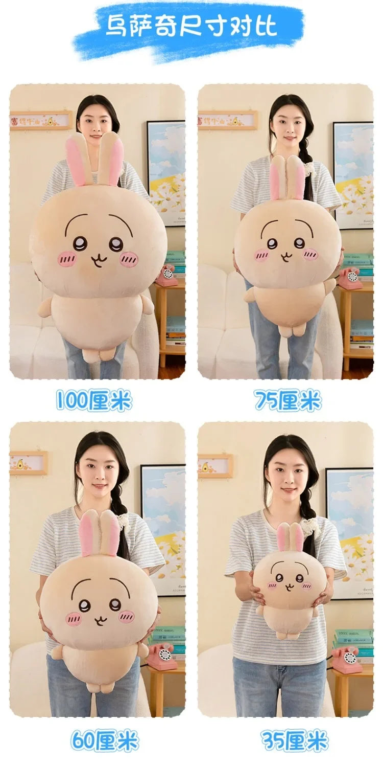 Large Size 60cm Usachi Chiikawa Doll Kawaii Plush Toy Peripheral Self-deprecating Bear hachiware Pillow Cushion Gift