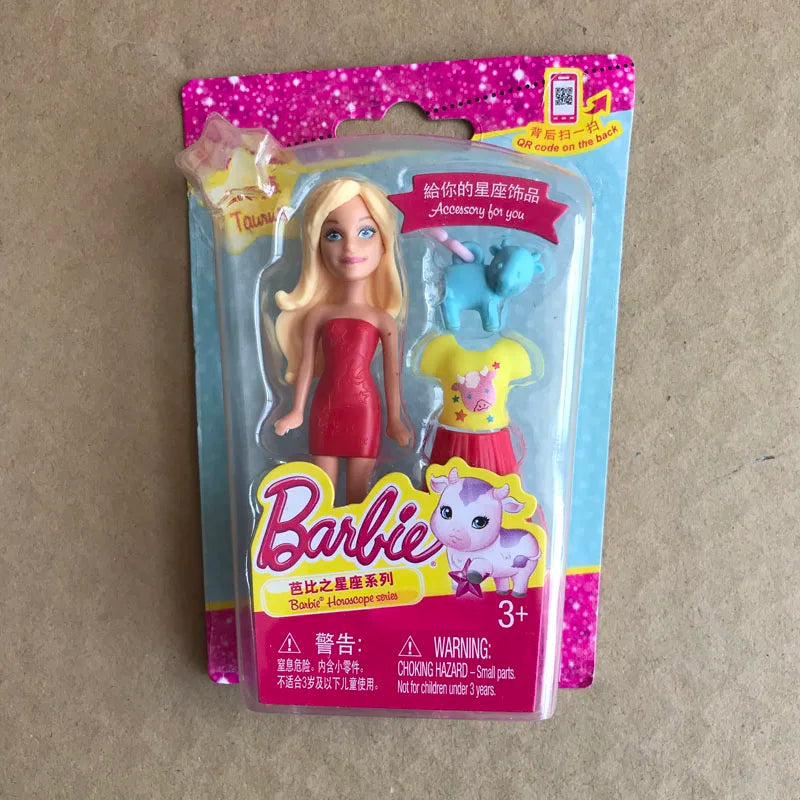 Barbie Dolls for Girls Cute Pet Constellation Series Mini Doll Genuine Girl Playing House Toys Cheap Random 1pcs