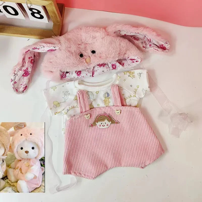 High Quality Handmade Teddy Bear Plush Toy Change Dress Cloth Girl Hug Cuddly Plushie Doll for Girlfriend Christmas Gift