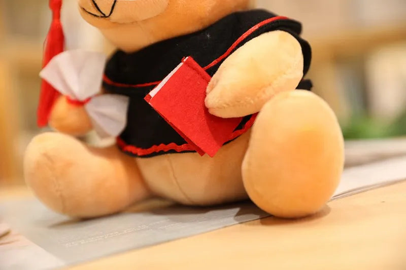 1pc 18/23cm Cute Dr. Bear Plush Toy Stuffed Soft Kawaii Teddy bear Animal Dolls Graduation Gifts for Kids Children Girls