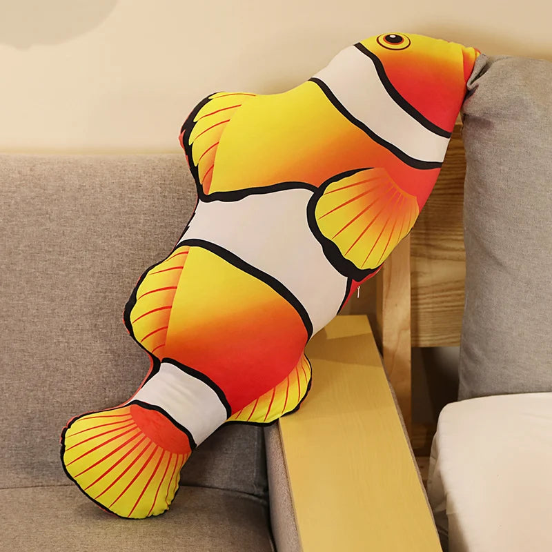 30-100cm Simulation Funny Fish Plush Toys Stuffed Soft Animal Carp Plush Pillow Creative Sleep Cushion for Kids Girls Xmas Gift