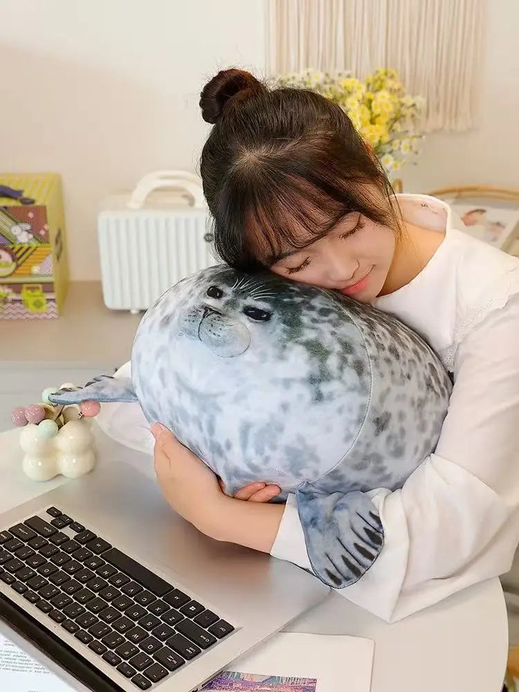 20/30/40/50 cm New Simulation Mother and Child Seal Doll Plush Toy Cartoon Anime Cute Pillow Children's Birthday Gift Doll