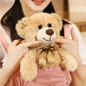 Teddy Bear Stuffed Plush Toys Cute Animal Soft Plushies Dolls Seven Colors Bear Gifts For Girls Happy Kids Birthday Party Favors