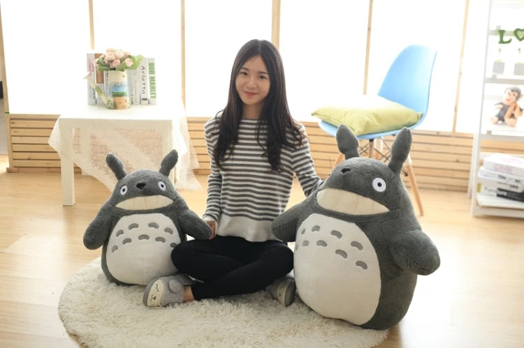 Cartoon Adorable lotus leaf Totoro Plush Toy Totoro Stuffed Doll Animal Totoro Plushies Throw Pillow Sofa Bed Room Decor Gift