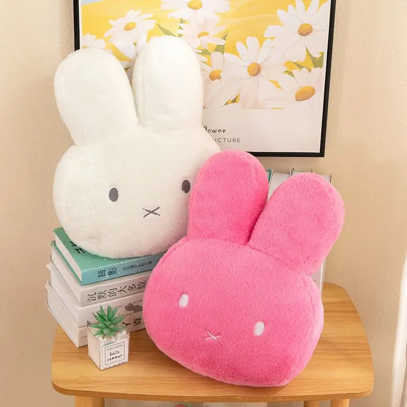 Kawaii Miffy Plush Pillow Cute Sweet Doll Toy Creative Room Decoration Cartoon Ornament Birthday Christmas Gift