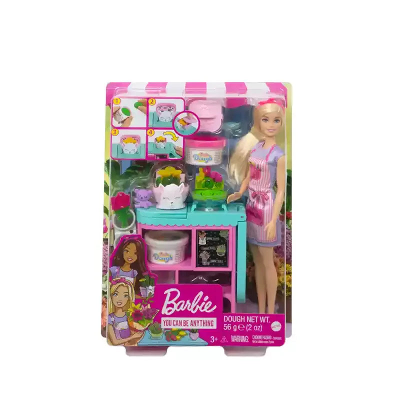 New Hot Genuine Barbie Doll Flower Shop Toy Cultivates Princess Imaginative Boys And Girls Children A Birthday Present Toy