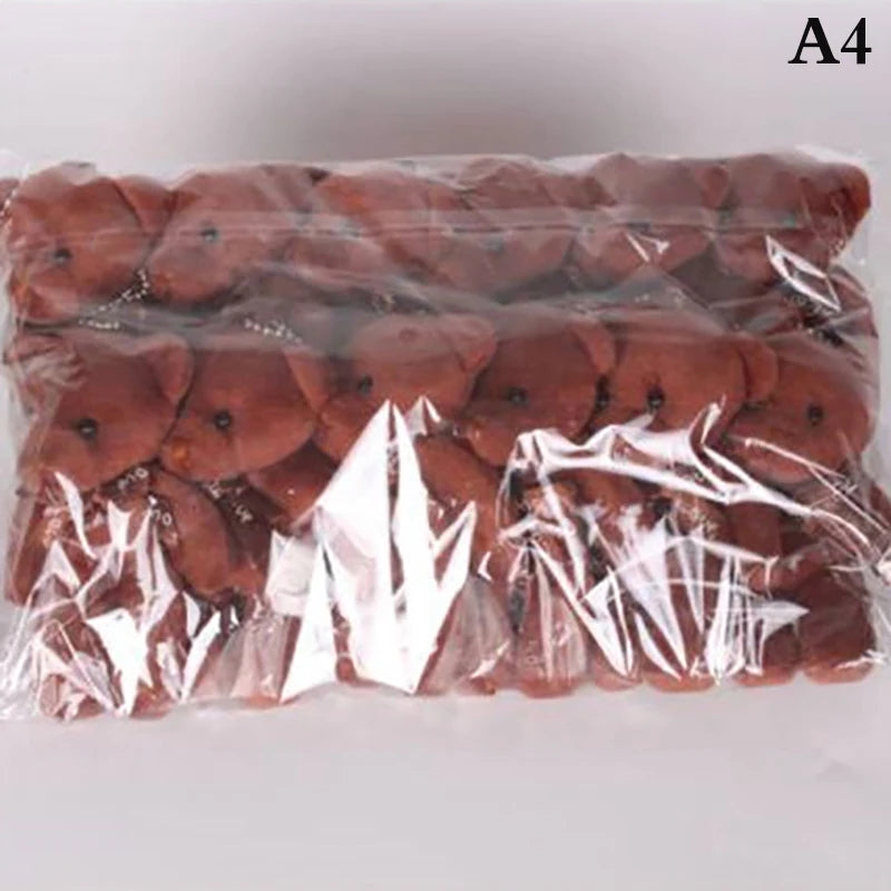 12/10Pcs/Lot Soft Stuffed Bear Plush Toys Mini Teddy Bear Dolls Toy Small Gifts Bag Pendant Teddy Doll