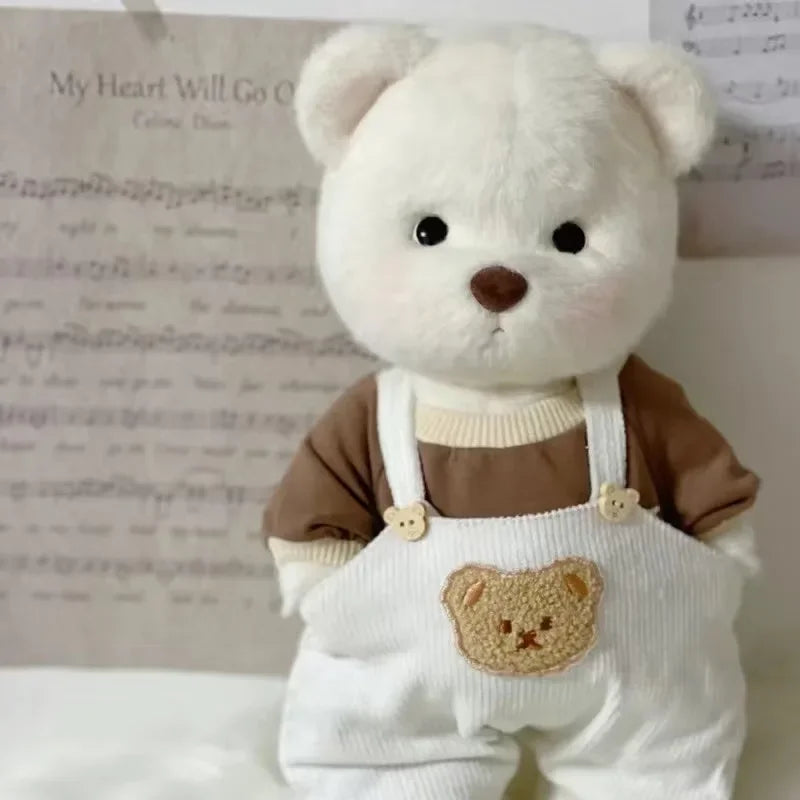 High Quality Handmade Teddy Bear Plush Toy Change Dress Cloth Girl Hug Cuddly Plushie Doll for Girlfriend Christmas Gift