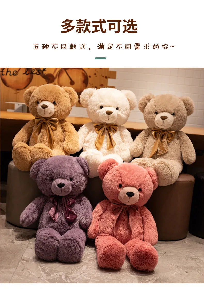 1PC Cute Large Size 90cm Stuffed Teddy Bear Plush Toy Big Embrace Bear Doll Lovers/Christmas Gifts Birthday Gift