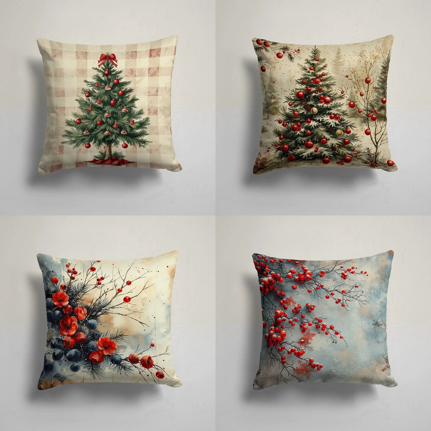 Customizable Personalized Christmas Pillows Double Sided Printed Pillows Winter Home Sofa Decorations Christmas Decoration Gifts