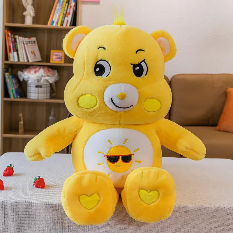 MINISO Rainbow Bear Plush Toys Lovely Care Bears Plush Toys Stuffed Dolls Homdecor Teddy Bear Sleeping Plush Pillows Friend Gift