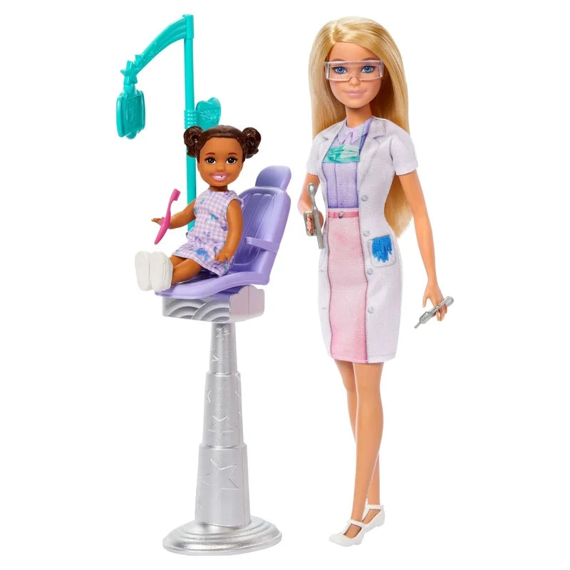 Barbie Doll Baby Career Playset Rich Accessories Doctor Teacher Roles Girls Toy Immersive Professional Experience  Surprise Gift