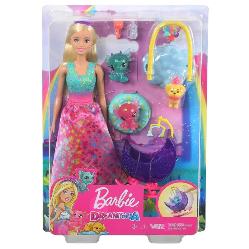 New Mattel Barbie Dolls Girls' Toys Pretty Play House Toys Birthday Gifts Princess Toys Beautiful Princess Toy For Children