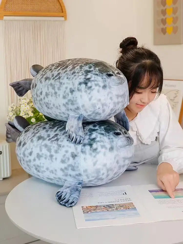 20/30/40/50 cm New Simulation Mother and Child Seal Doll Plush Toy Cartoon Anime Cute Pillow Children's Birthday Gift Doll