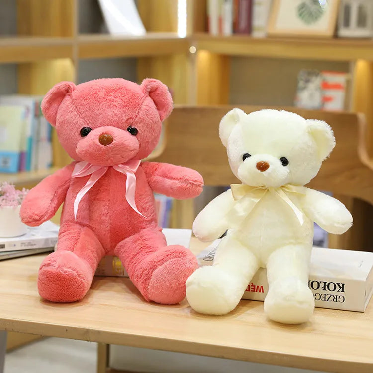 30cm 10 Styles Bear Plush Toy Soft Stuffed Animal Doll Small Pink Gray White Teddy Bear Doll Lovely Birthday Gifts For Girl Boy