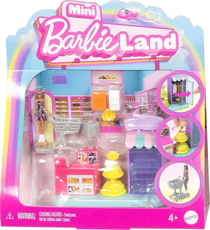 Original Barbie Mini Barbieland 1/6 Dolls Model Display collection supermarket Toy for Girl Family Accessories Fashion present