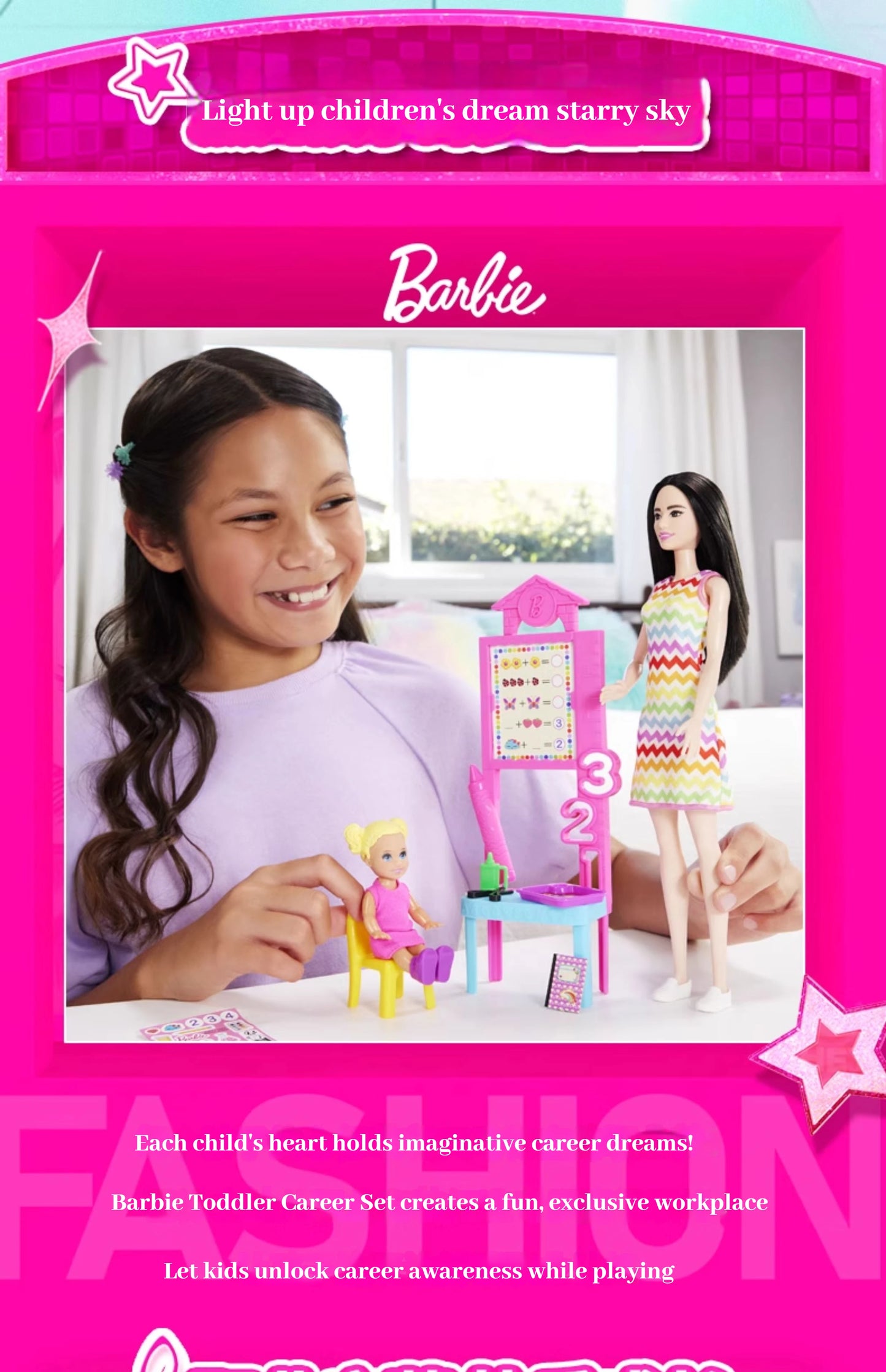 Barbie Doll Baby Career Playset Rich Accessories Doctor Teacher Roles Girls Toy Immersive Professional Experience  Surprise Gift