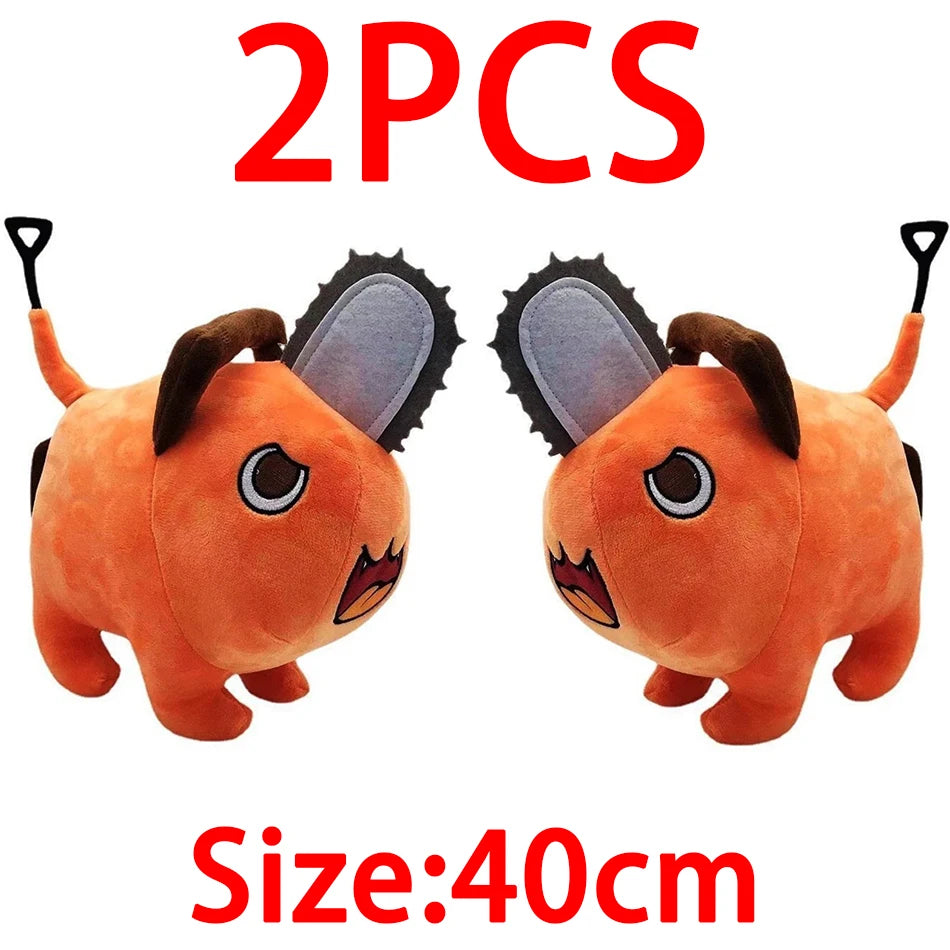 25/40cm Anime Chainsaw Man Dolls Plush Toy Cartoon Pochita Orange Dog Pillow Stuffed Soft Toy for Kids Birthday Gift
