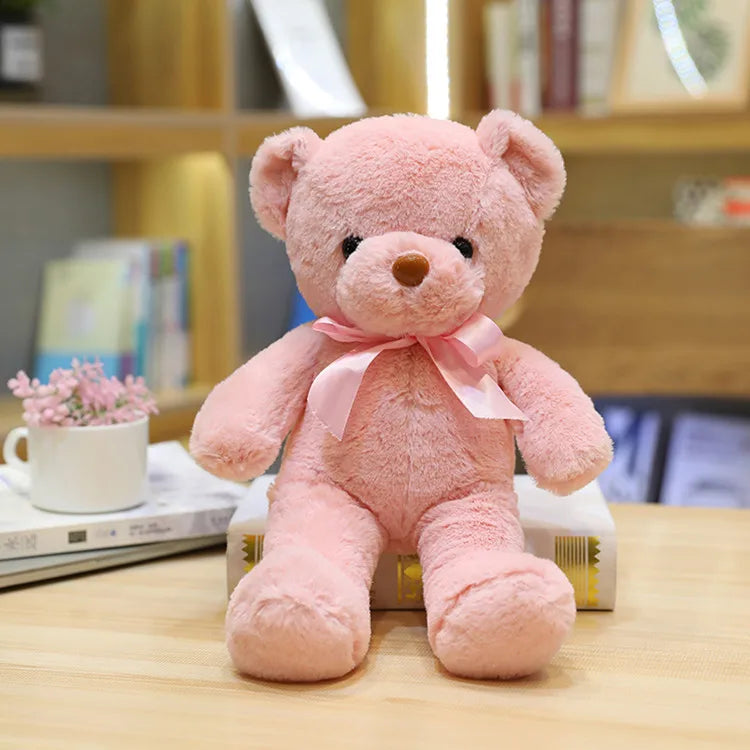 30cm 10 Styles Bear Plush Toy Soft Stuffed Animal Doll Small Pink Gray White Teddy Bear Doll Lovely Birthday Gifts For Girl Boy