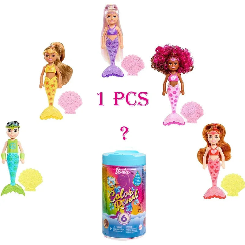 Original Mattel Barbie Dreamtopia Doll Mermaid Twinkle Light Princess with Accessories Toys for Girl Educational Props Kids Gift