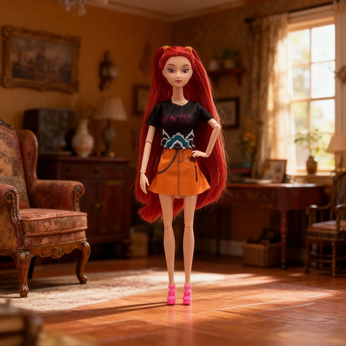 New Kpop Devil Hunter Barbie Doll Vinyl Doll Rumi mila Zoey Children's Birthday Gift Toy Desktop Ornament Gift Collection