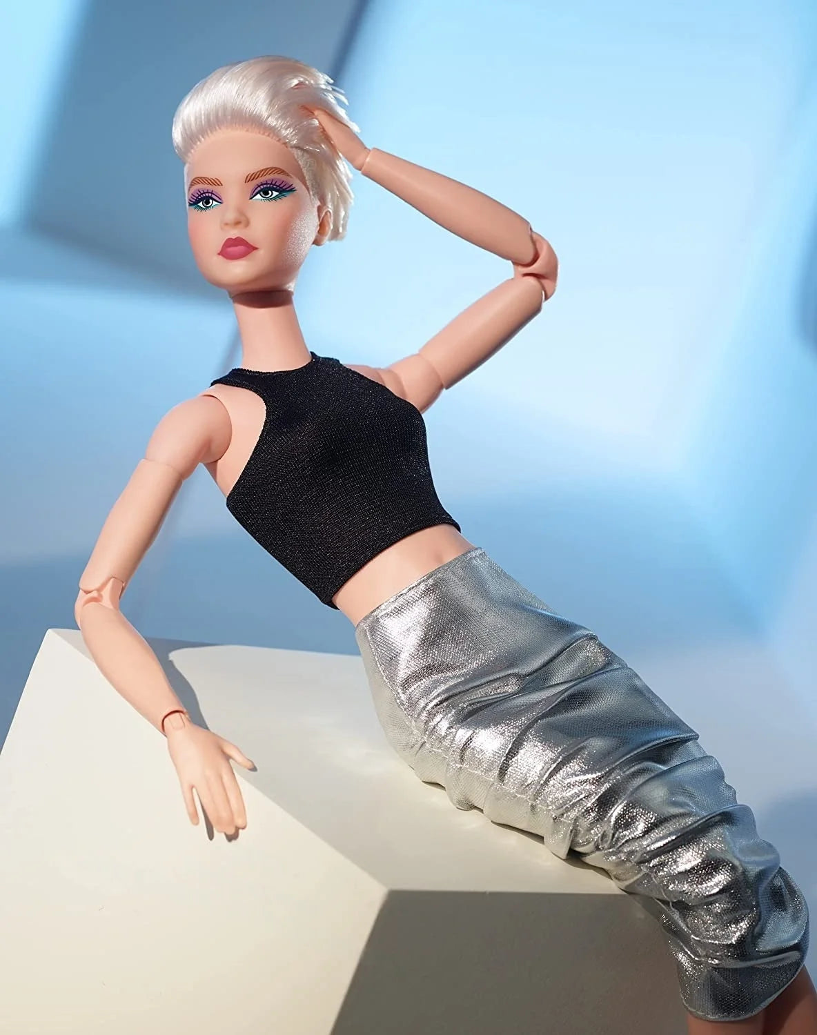 Original Barbie Signature Looks Collection GXB28 Blonde Yoga Body Fashionable Celebrity Barbie Doll Limited Collection