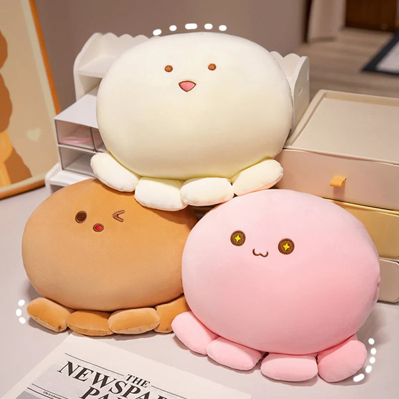 Koi Multi Style Anime Cartoon Octopus Ball Warm Hand Plush Pillow Winter Warm Hand Pillow