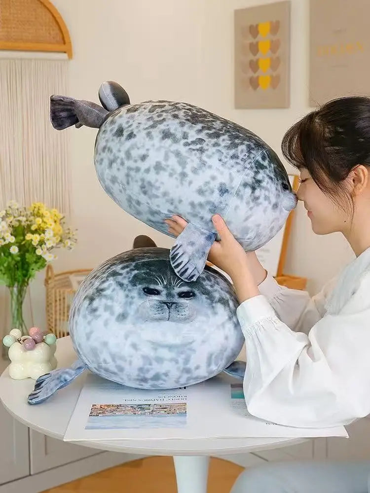 20/30/40/50 cm New Simulation Mother and Child Seal Doll Plush Toy Cartoon Anime Cute Pillow Children's Birthday Gift Doll