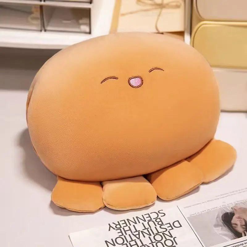 Koi Multi Style Anime Cartoon Octopus Ball Warm Hand Plush Pillow Winter Warm Hand Pillow