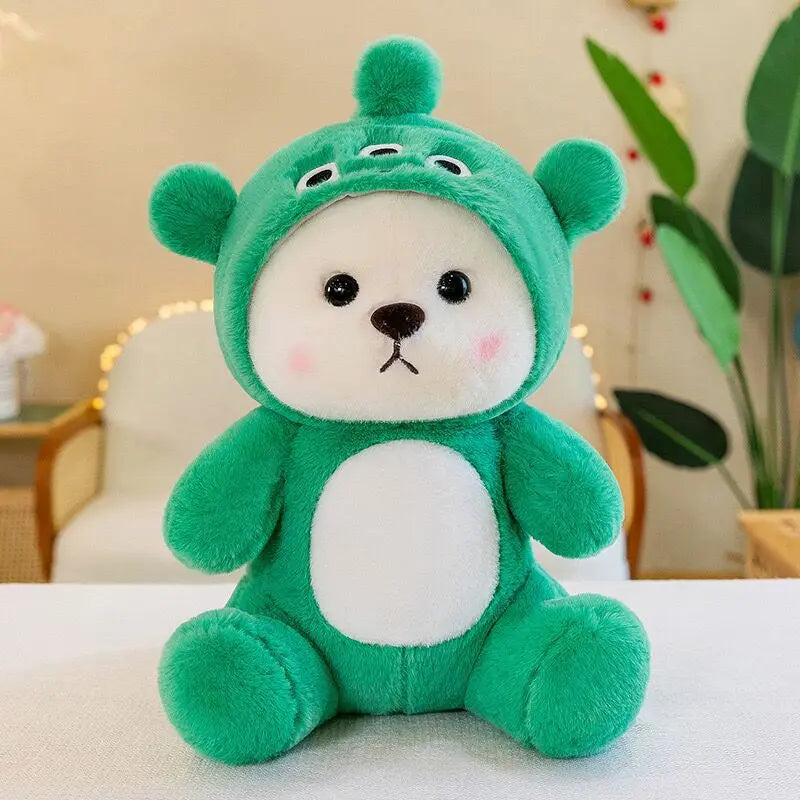 50cm Stitch Transforms Cute Bear Doll Stitch Teddy Bear Plush Toys Strawberry Bear Valentine's Day Gift for Girls