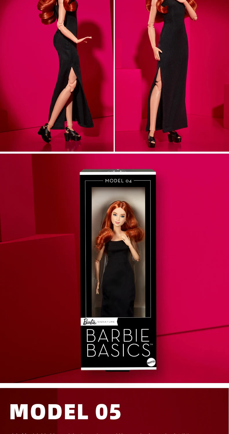 2025 New Barbie Doll Barbie Black Dress Series Handmade Toy Carl Girl Birthday Surprise Gifts