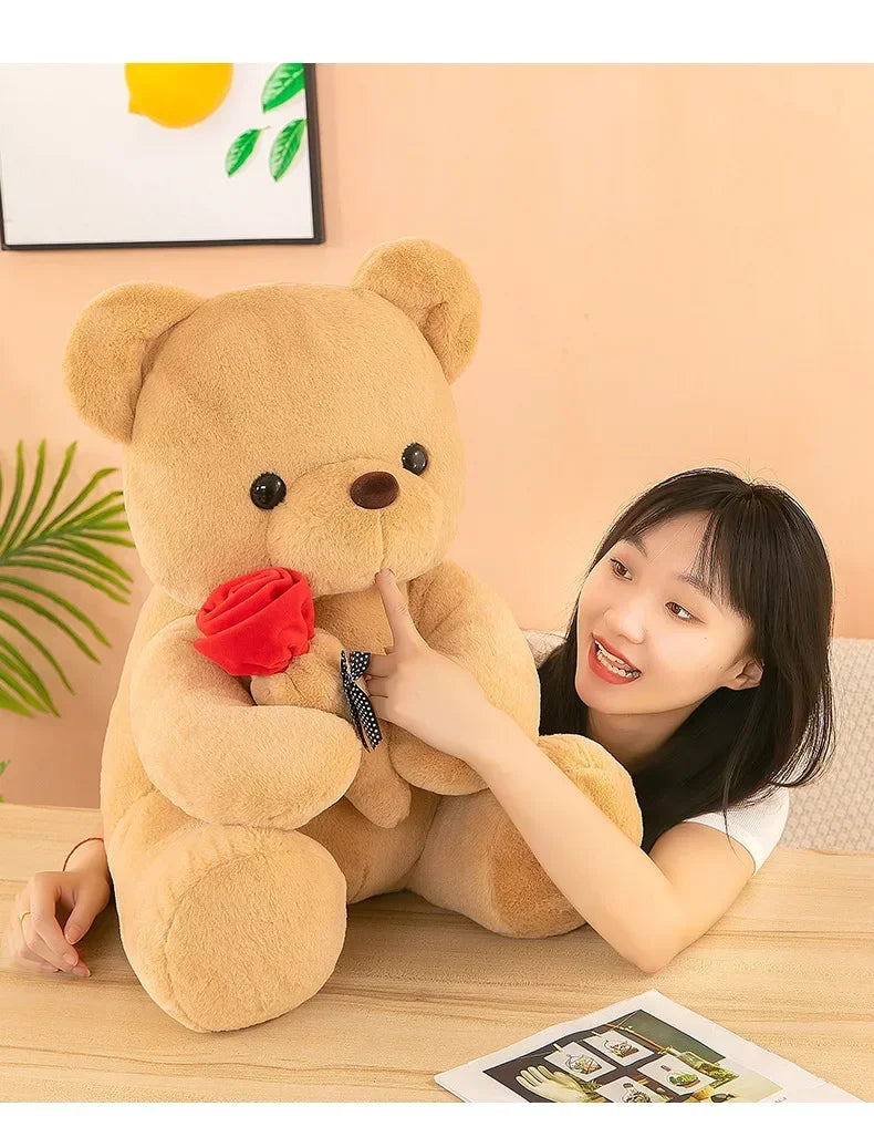 25cm Kawaii Teddy Bear Plush Toy Soft Stuffed Doll Cute Gift for Girls Romantic Home Decor Valentine's Day Special Plush Toy