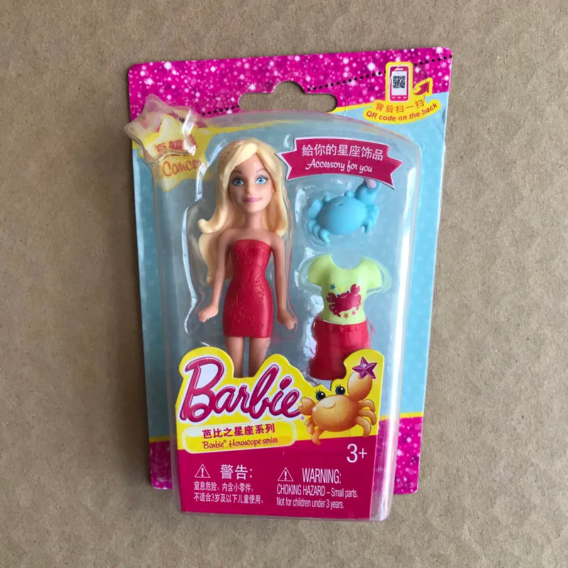 Barbie Dolls for Girls Cute Pet Constellation Series Mini Doll Genuine Girl Playing House Toys Cheap Random 1pcs
