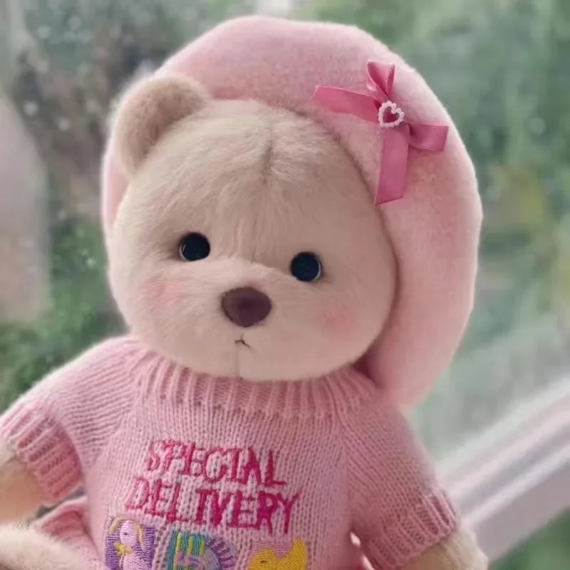 High Quality Handmade Teddy Bear Plush Toy Change Dress Cloth Girl Hug Cuddly Plushie Doll for Girlfriend Christmas Gift
