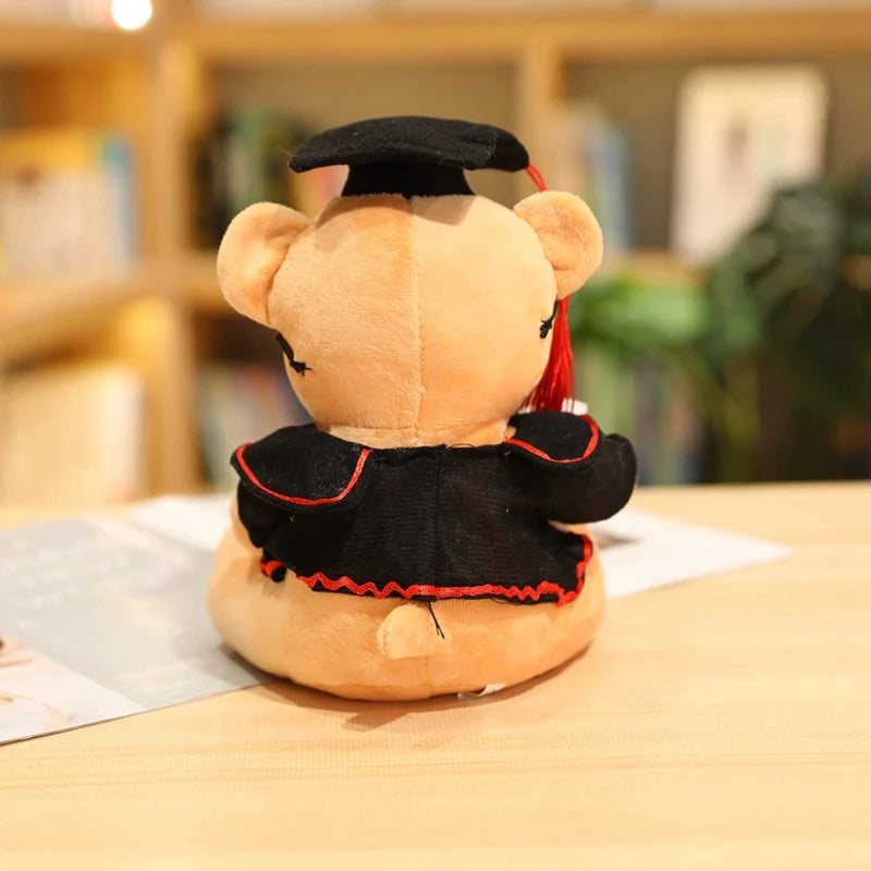 1pc 18/23cm Cute Dr. Bear Plush Toy Stuffed Soft Kawaii Teddy bear Animal Dolls Graduation Gifts for Kids Children Girls