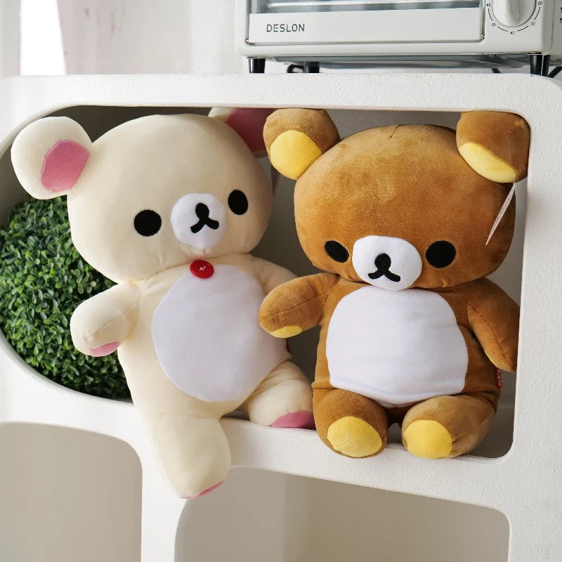 Anime Rilakkuma Cartoon Plush Doll Soft bear Toys Kawaii Room Decor Teddy Bear Plushies Cute Couple Bear Xmas Gifts For Girls