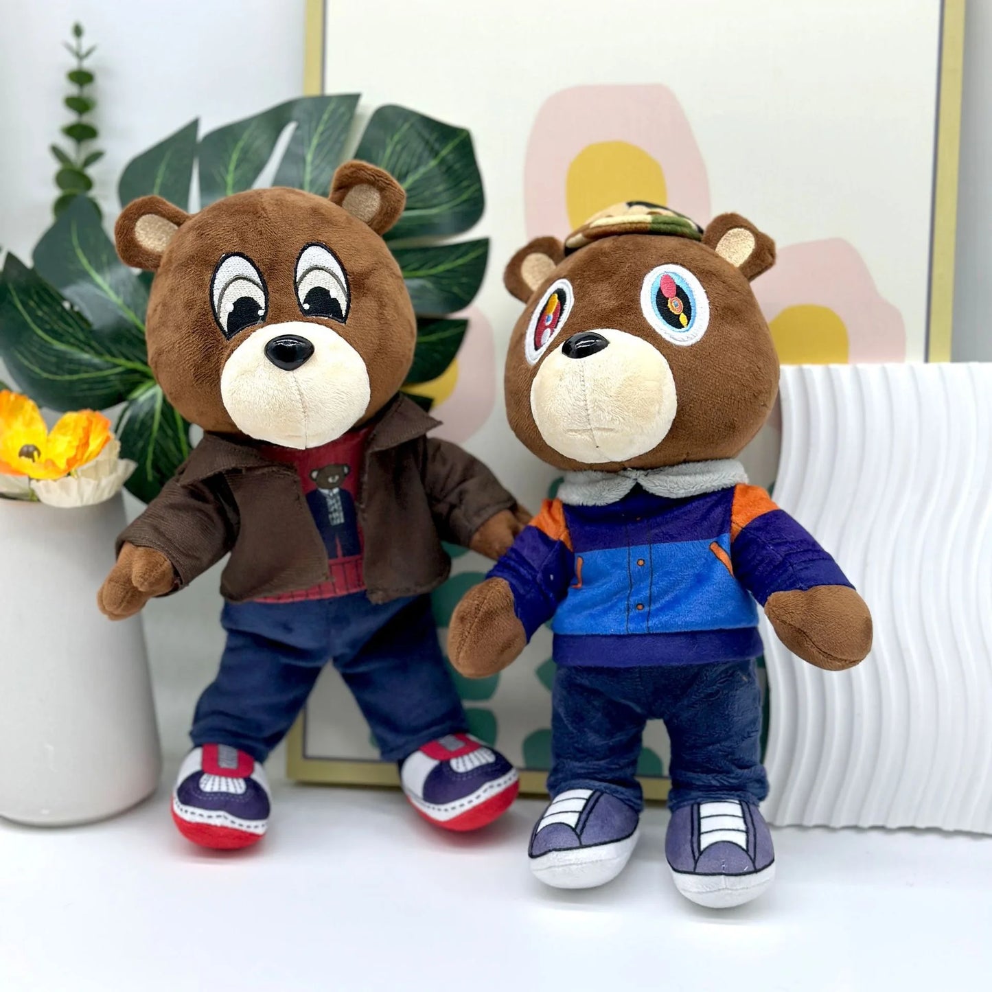 Kanye Teddy Bear Plush Toy Cartoon Bear Dolls Stuffed Soft Toy Christmas Birthday Gift For Children 26cm-30cm