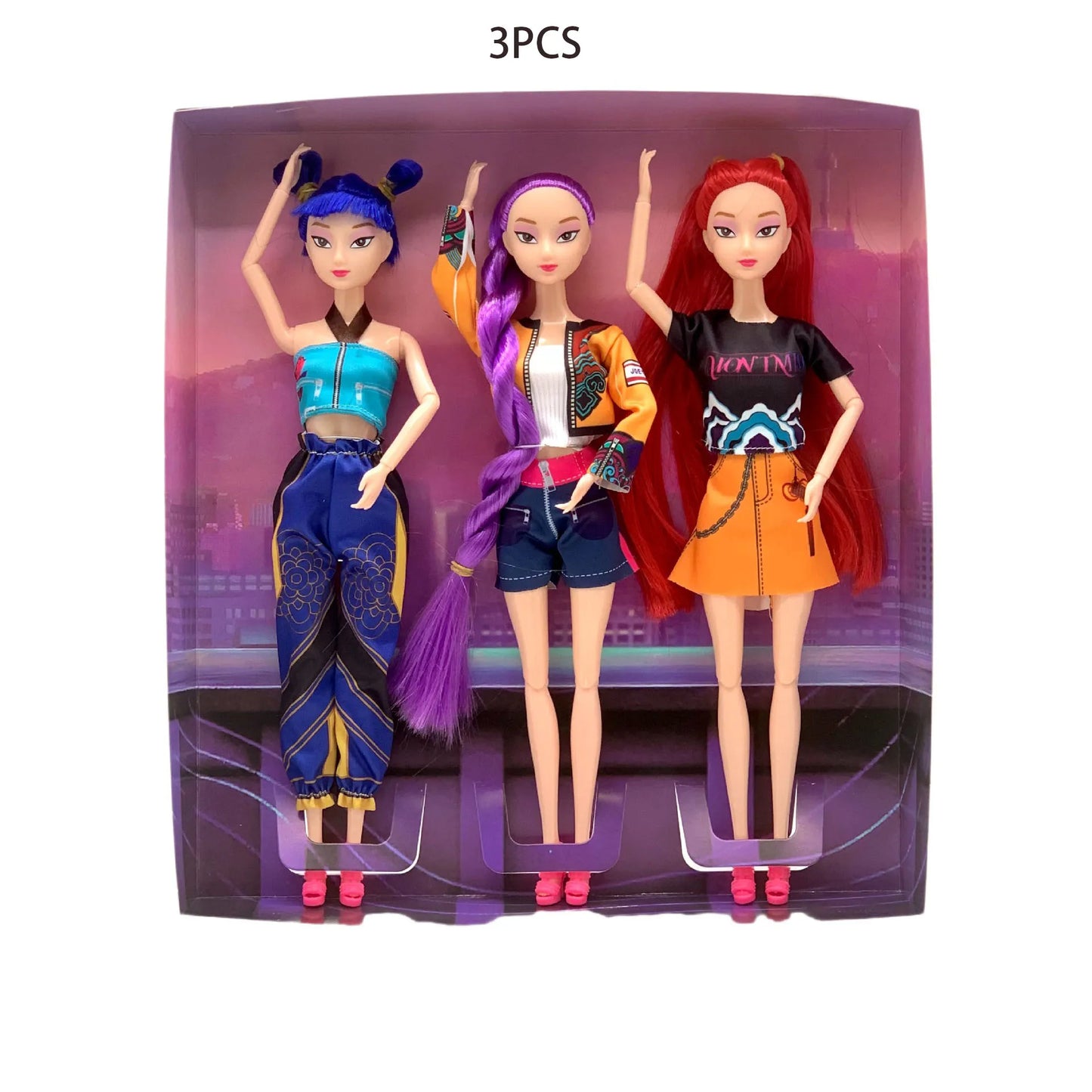 New Kpop Devil Hunter Barbie Doll Vinyl Doll Rumi mila Zoey Children's Birthday Gift Toy Desktop Ornament Gift Collection