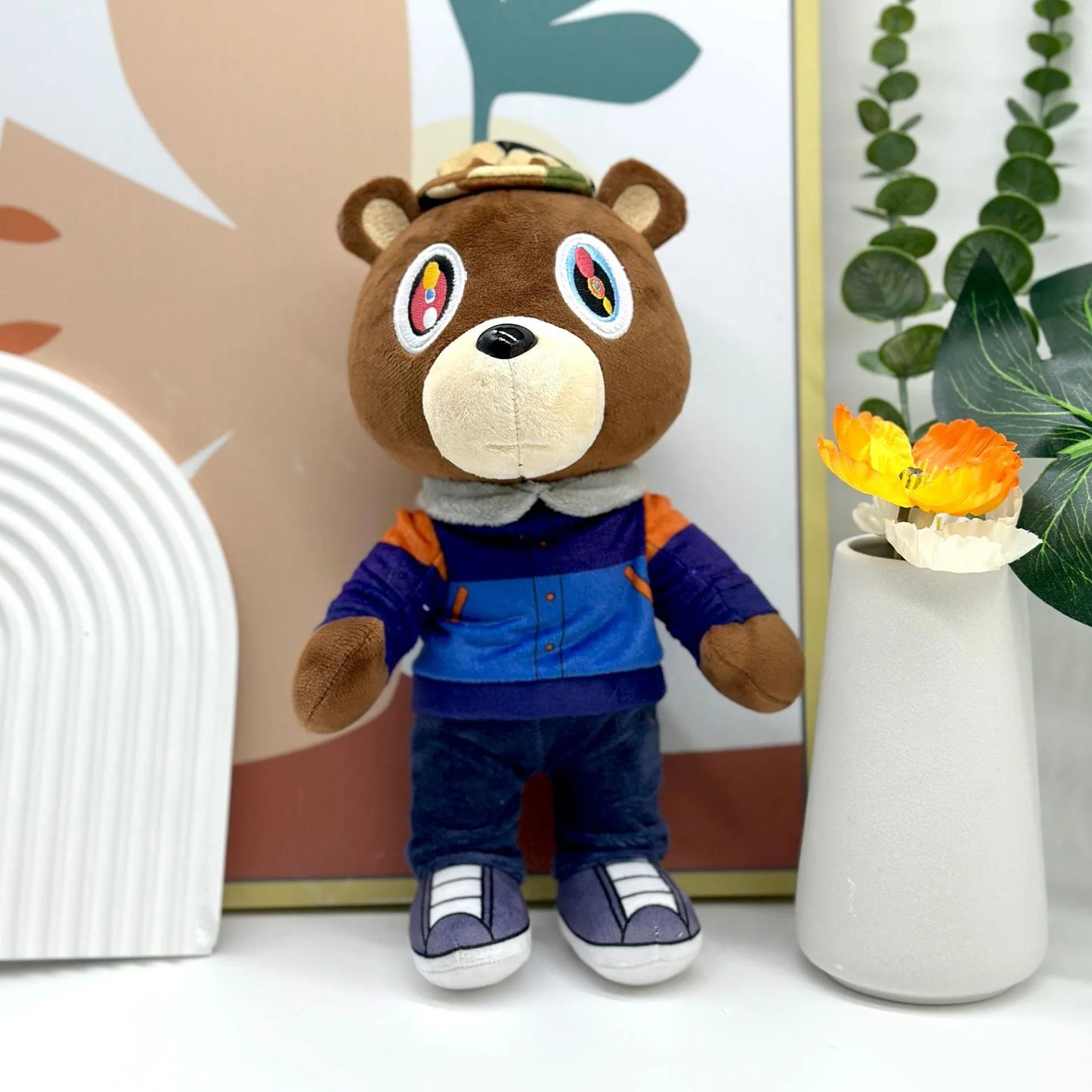 Kanye Teddy Bear Plush Toy Cartoon Bear Dolls Stuffed Soft Toy Christmas Birthday Gift For Children 26cm-30cm