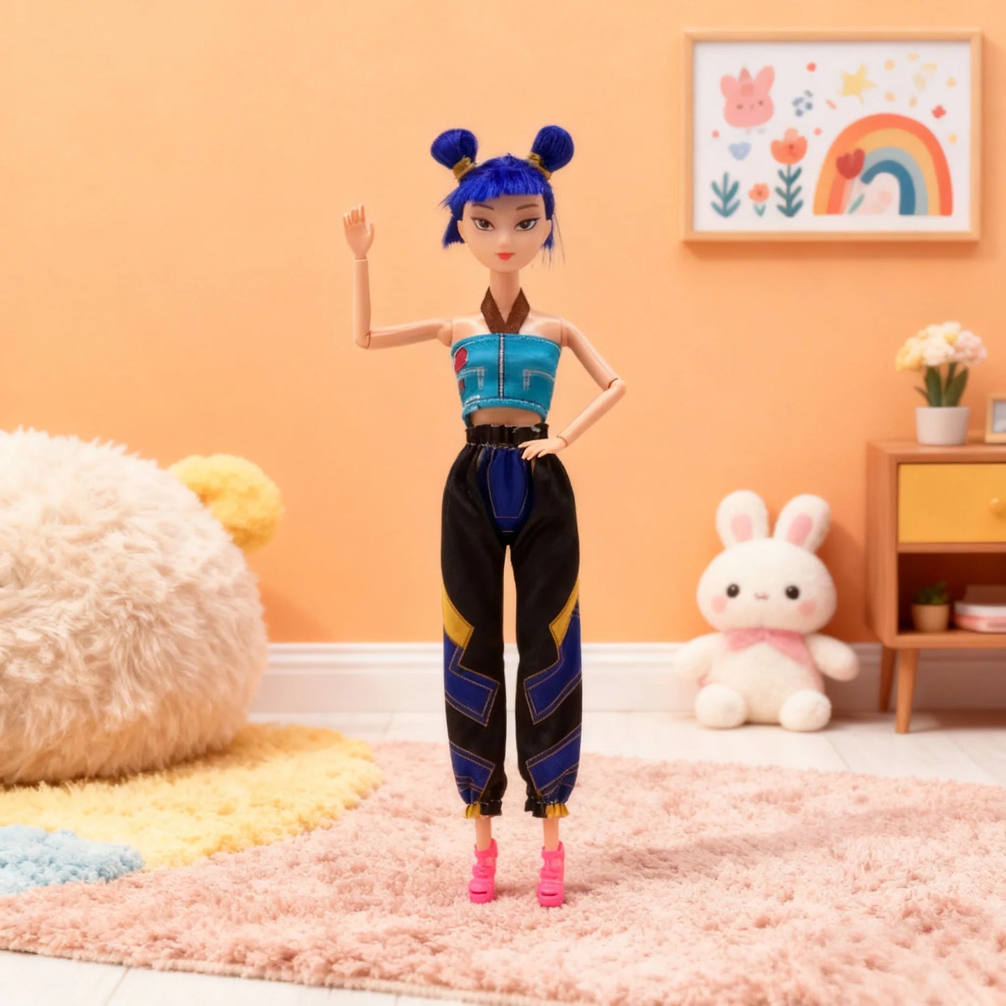 New Kpop Devil Hunter Barbie Doll Vinyl Doll Rumi mila Zoey Children's Birthday Gift Toy Desktop Ornament Gift Collection